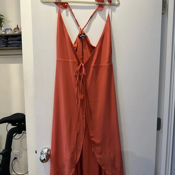 Lulu’s High-Low Wrap Dress - Picture 2 of 3